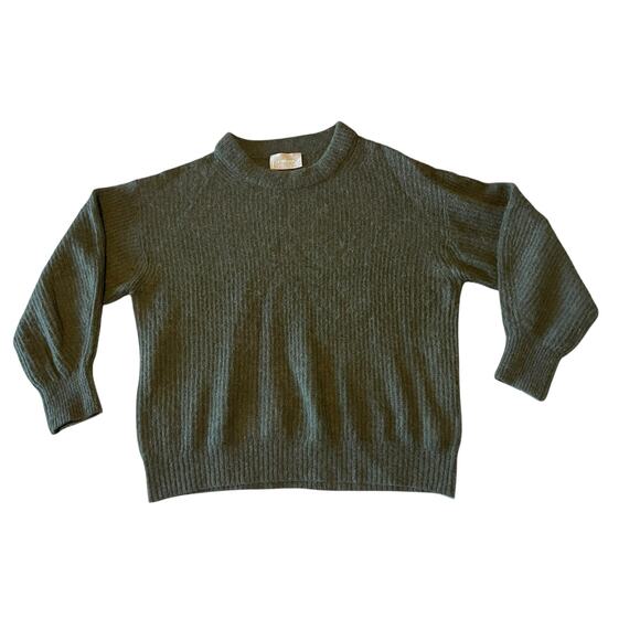 Everlane The Cocoon Crew in Alpaca & Wool Sweater KALAMATA Green Women’s Size XL - Picture 1 of 6